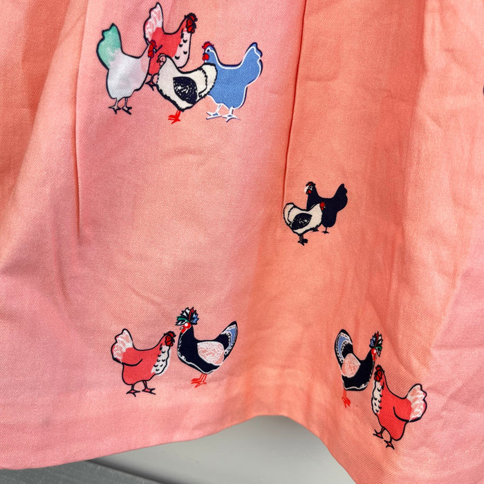 Petit Peony Peach Pink Chicken Scallop Sun Dress 5T NWT