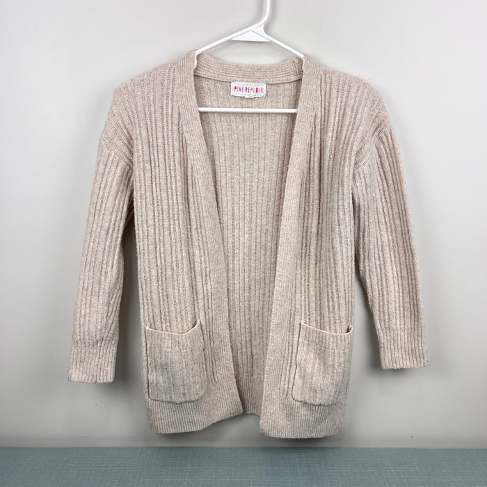 Pink Republic Girls Cream Cardigan Sweater S 7/8