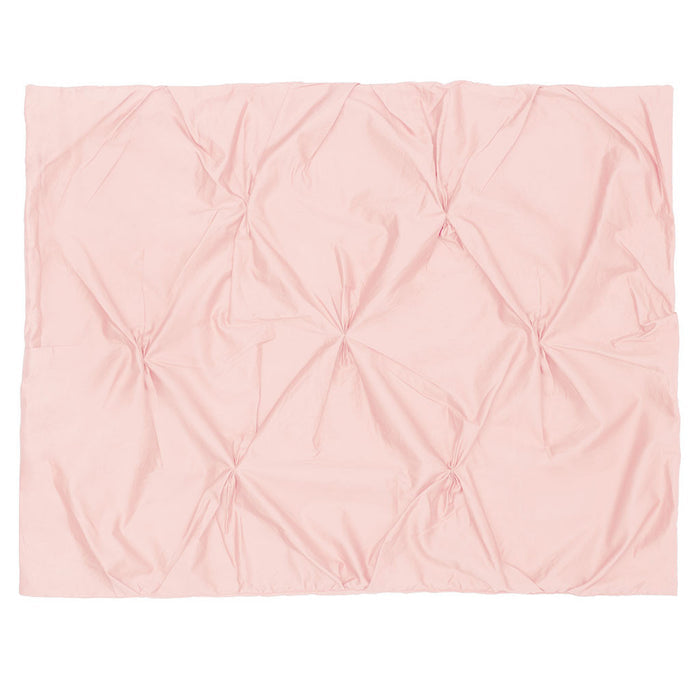 Pink Valencia Pintuck Sham Pair
