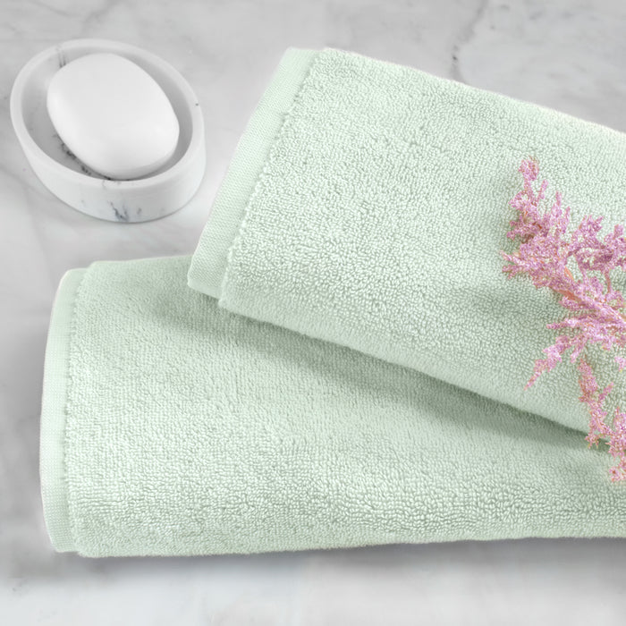 Plush Mint Green Washcloth
