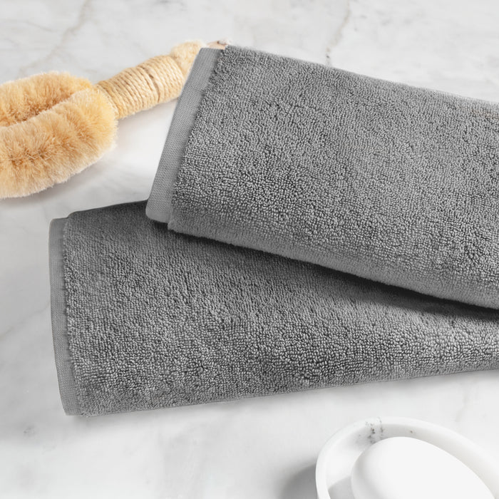 Plush Shadow Grey Towel Spa Bundle (2 Wash + 2 Hand + 4 Bath Towels)