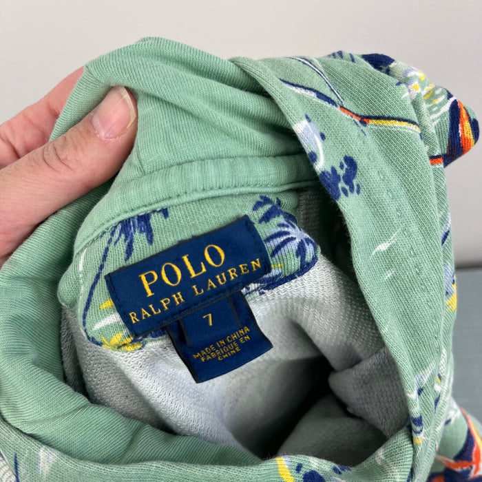 Polo Ralph Lauren Boys French Terry Hoodie Green Marlin 7