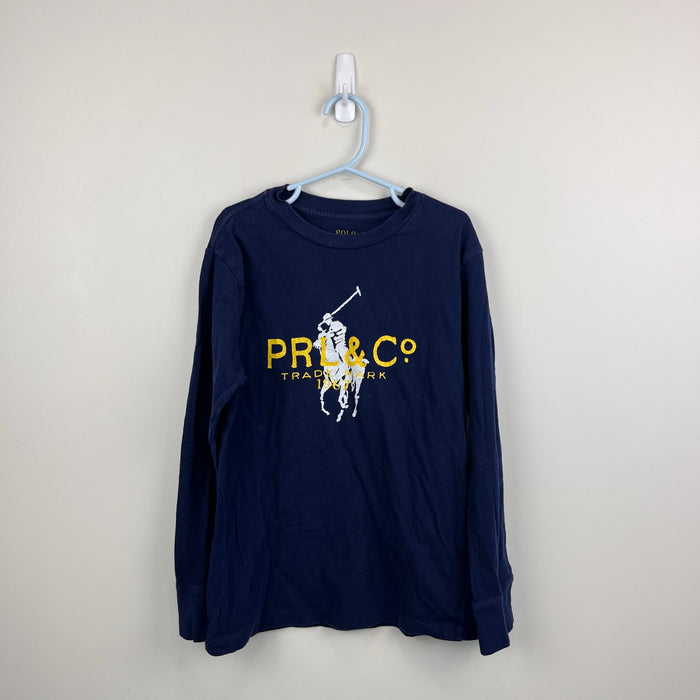 Polo Ralph Lauren Long Sleeve Logo T-Shirt Navy Blue S
