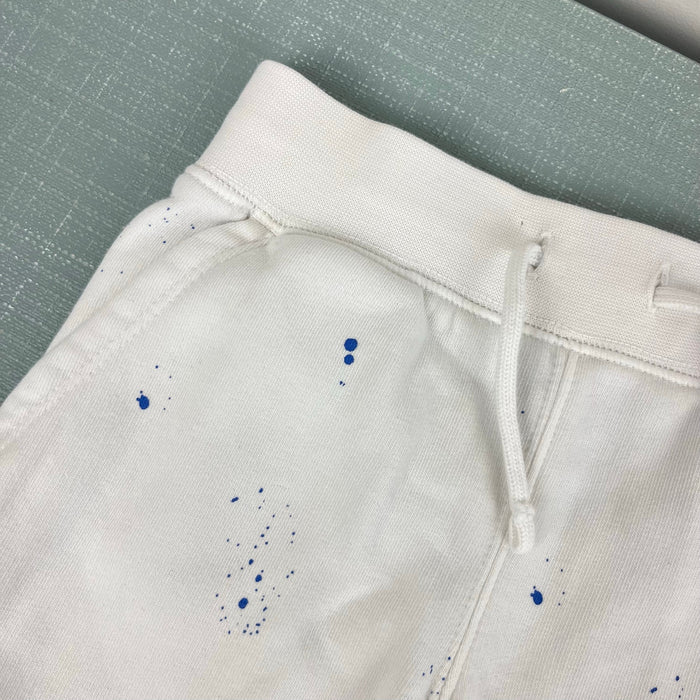 Polo Ralph Lauren Paint-Splatter-Print Fleece Short White Blue 3T