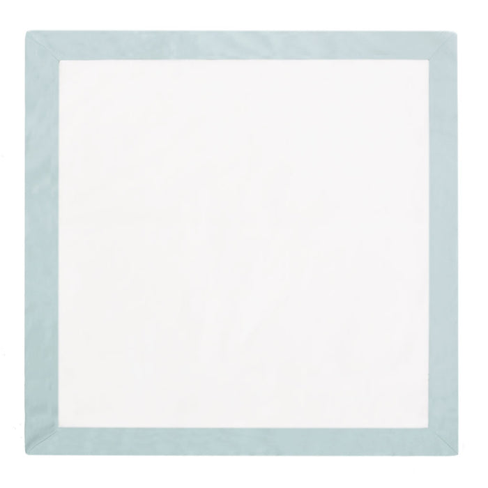 Porcelain Green Linden Border Euro Sham
