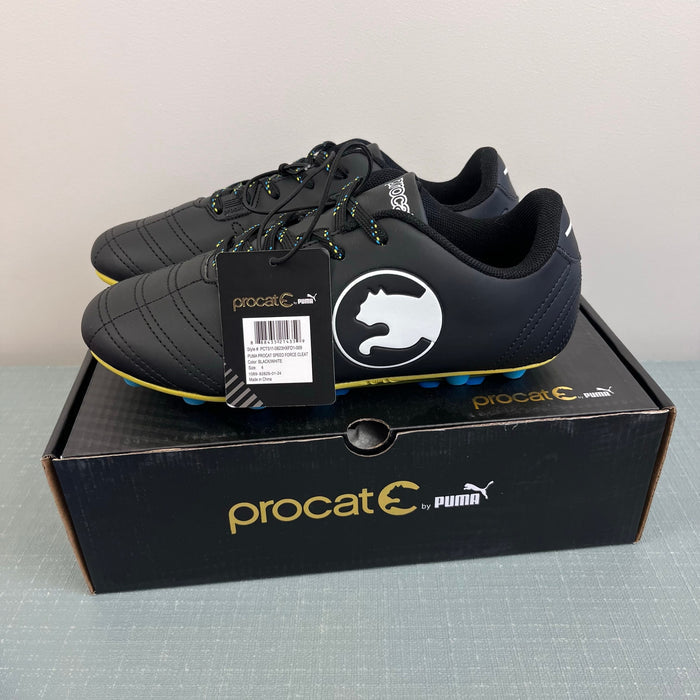 Puma Procat Speed Force Soccer Cleat Black/White 4 NWT/NIB