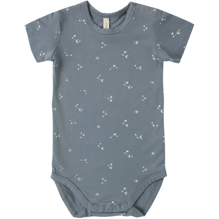 Quincy Mae Bamboo Short Sleeve Bodysuit || Starlight
