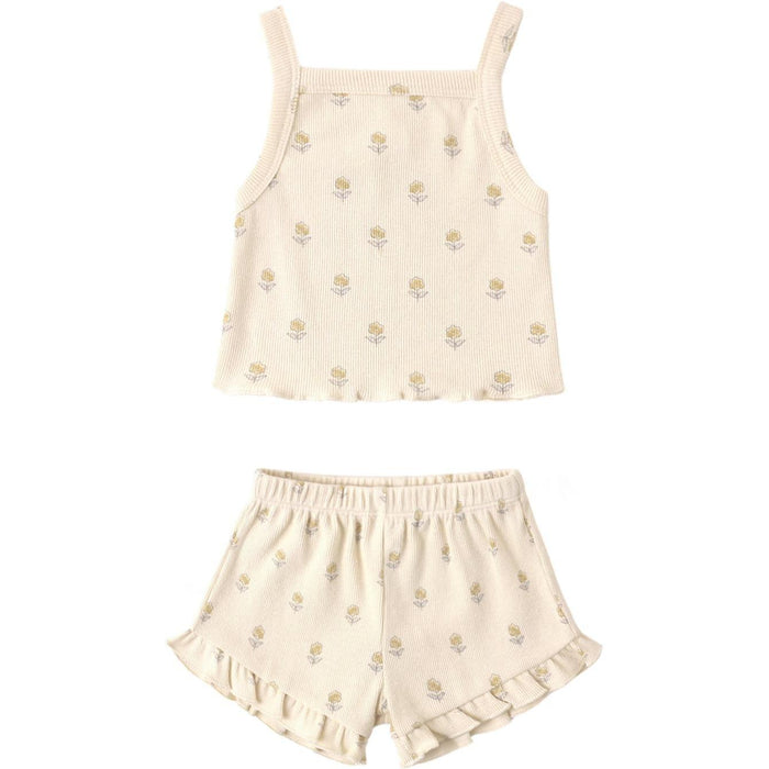 Quincy Mae Evie Tank + Shortie Set || Buttercup
