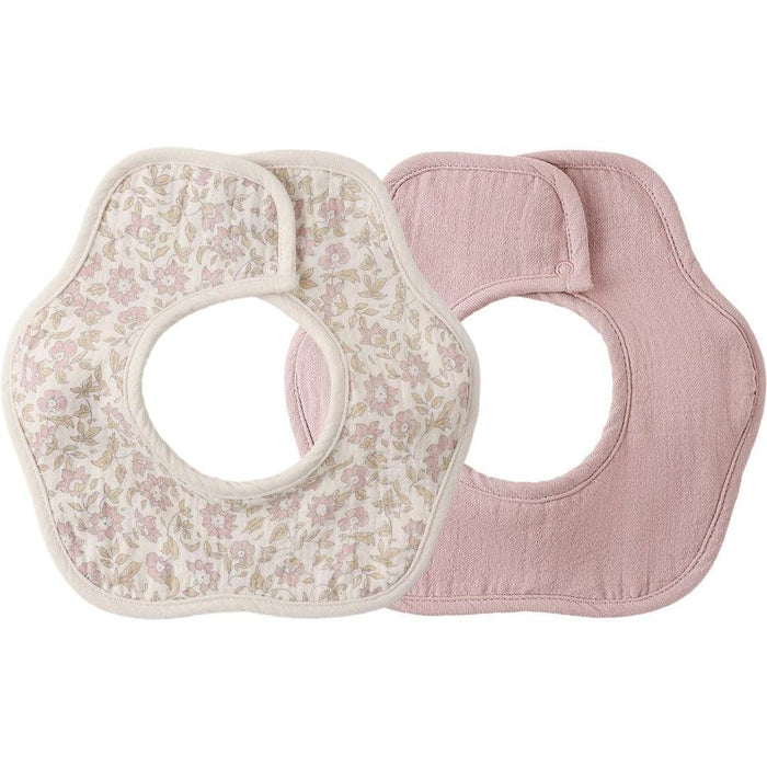 Quincy Mae Flower Bib Pack || Dahlia, Mauve