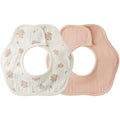 Quincy Mae Flower Bib Pack || Garden Rose, Melon