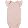 Quincy Mae Flutter Sleeve Bodysuit || Blush