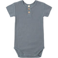 Quincy Mae Ribbed Henley Bodysuit || Ocean