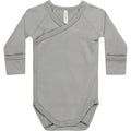 Quincy Mae Side Snap Bodysuit | Dusty Blue