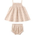 Quincy Mae Smocked Tank + Bloomer Set || Strawberries