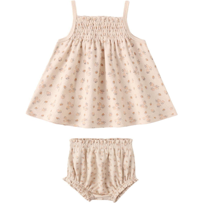 Quincy Mae Smocked Tank + Bloomer Set || Strawberries
