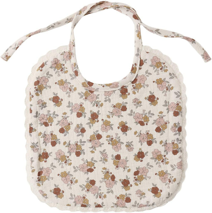 Quincy Mae Woven Tie Bib || Bloom