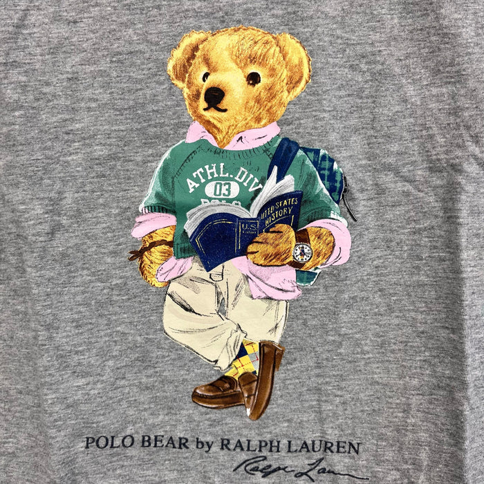 Ralph Lauren Classics Gray Heather Preppy Polo Bear Short Sleeve T-Shirt 7