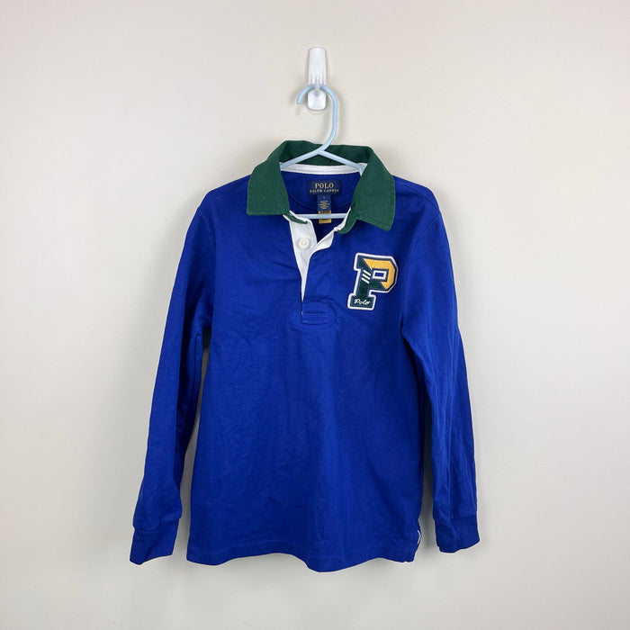 Ralph Lauren  Cotton Jersey Letterman Rugby Shirt 7