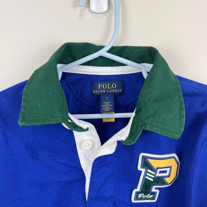 Ralph Lauren  Cotton Jersey Letterman Rugby Shirt 7
