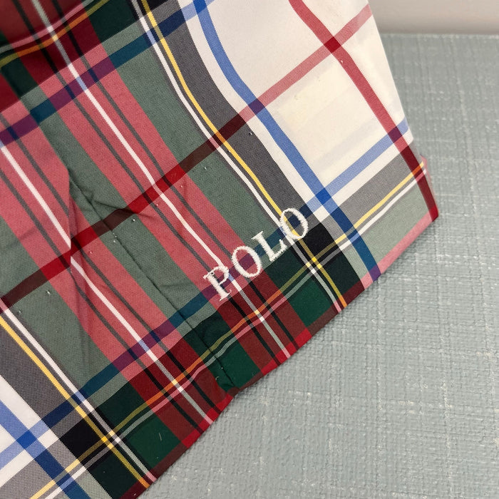 Ralph Lauren Holiday Cream Plaid Dress 16 NWT