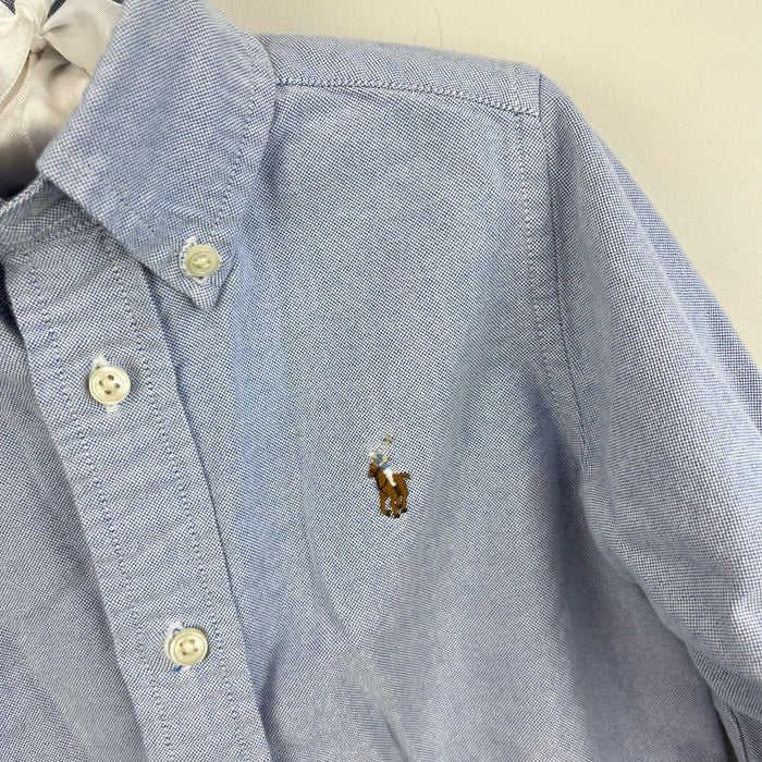 Ralph Lauren The Iconic Button Down Oxford Shirt Blue 2T