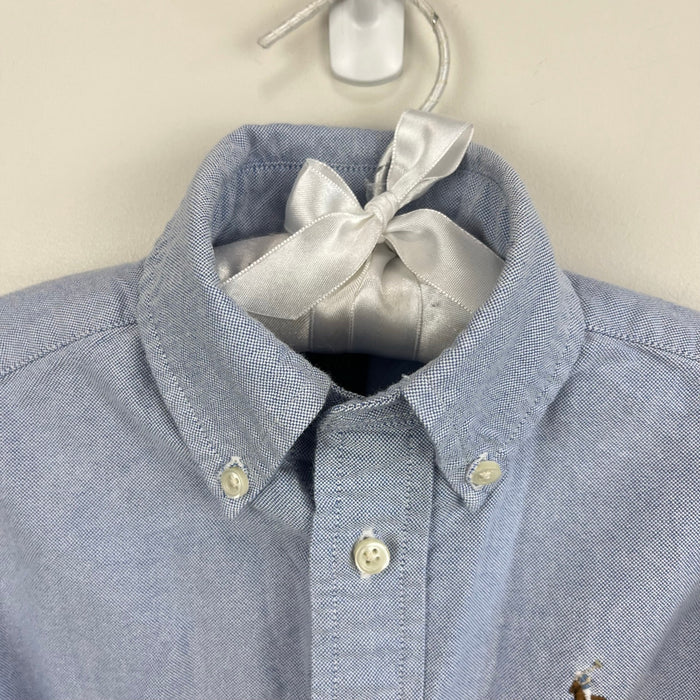 Ralph Lauren The Iconic Button Down Oxford Shirt Blue 2T