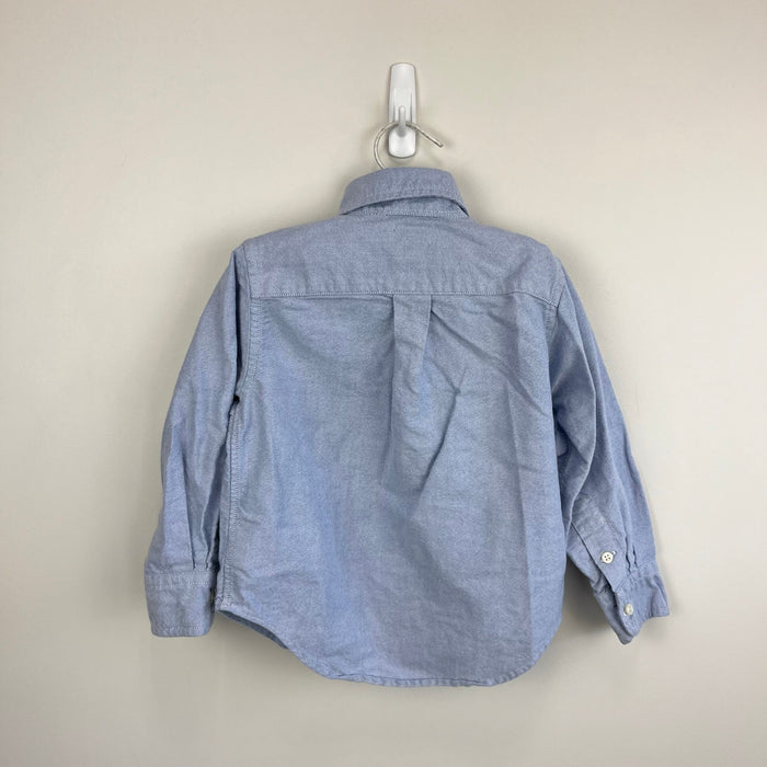 Ralph Lauren The Iconic Button Down Oxford Shirt Blue 2T
