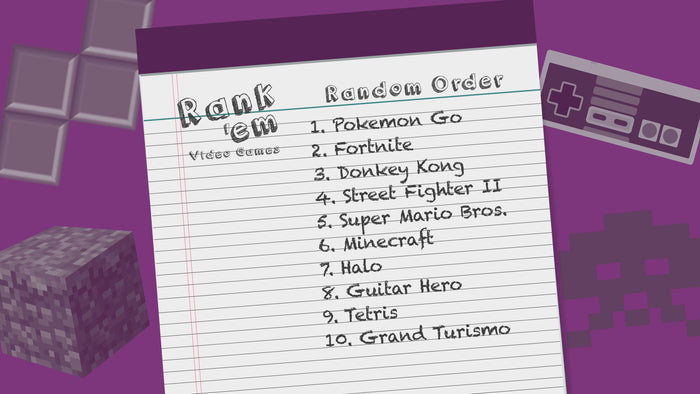 Rank'em: Video Games
