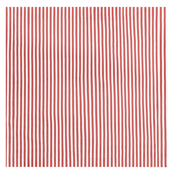 Red and white striped pattern on a white background