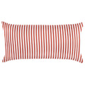Red Striped Throw Pillow