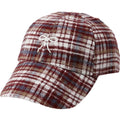 Rylee + Cru Baseball Hat || Burgundy Plaid