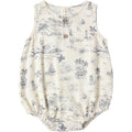 Rylee + Cru Beau Romper Ocean Toile