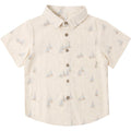 Rylee + Cru Collared Short Sleeve Shirt || Sail