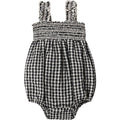 Rylee + Cru Julia Romper || Black Check
