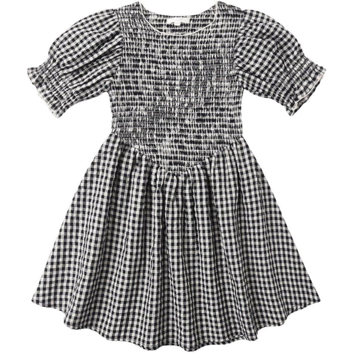 Rylee + Cru Louise Dress || Black Check