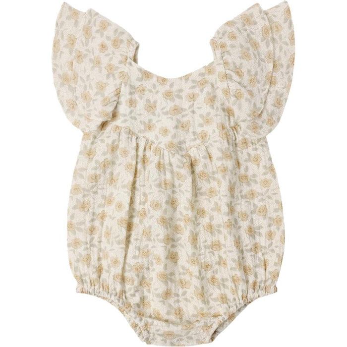 Rylee + Cru Roxy Romper Yellow Floral