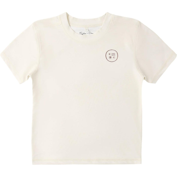 Rylee + Cru Short Sleeve Rashguard Natural