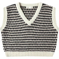 Rylee + Cru Sweater Vest || Black Speckle
