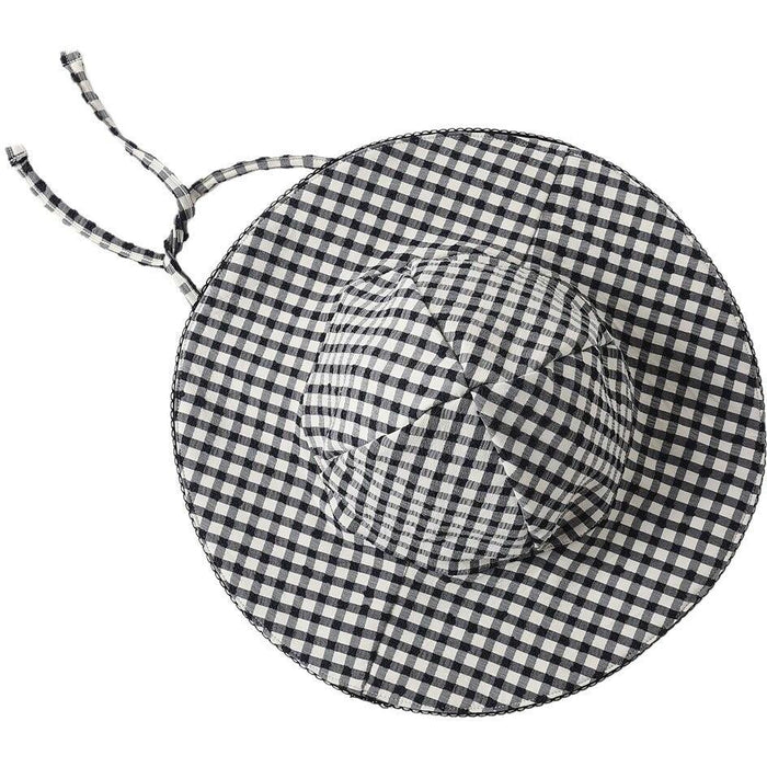 Rylee + Cru Swim Hat || Black Gingham