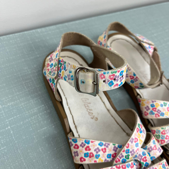Salt Water Original Girls Floral Leather Sandals 13