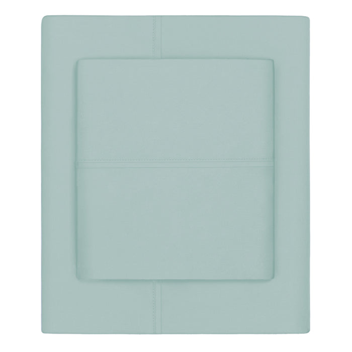 Seafoam Green 400 Thread Count Fitted Sheet