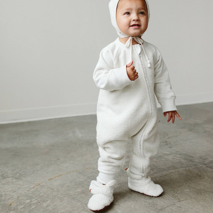 Sherpa Baby Stay-On Boots - Alabaster