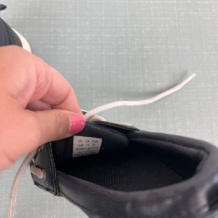 Sperry Authentic Original 2-Eye Boat Shoe Navy Blue Leather 13