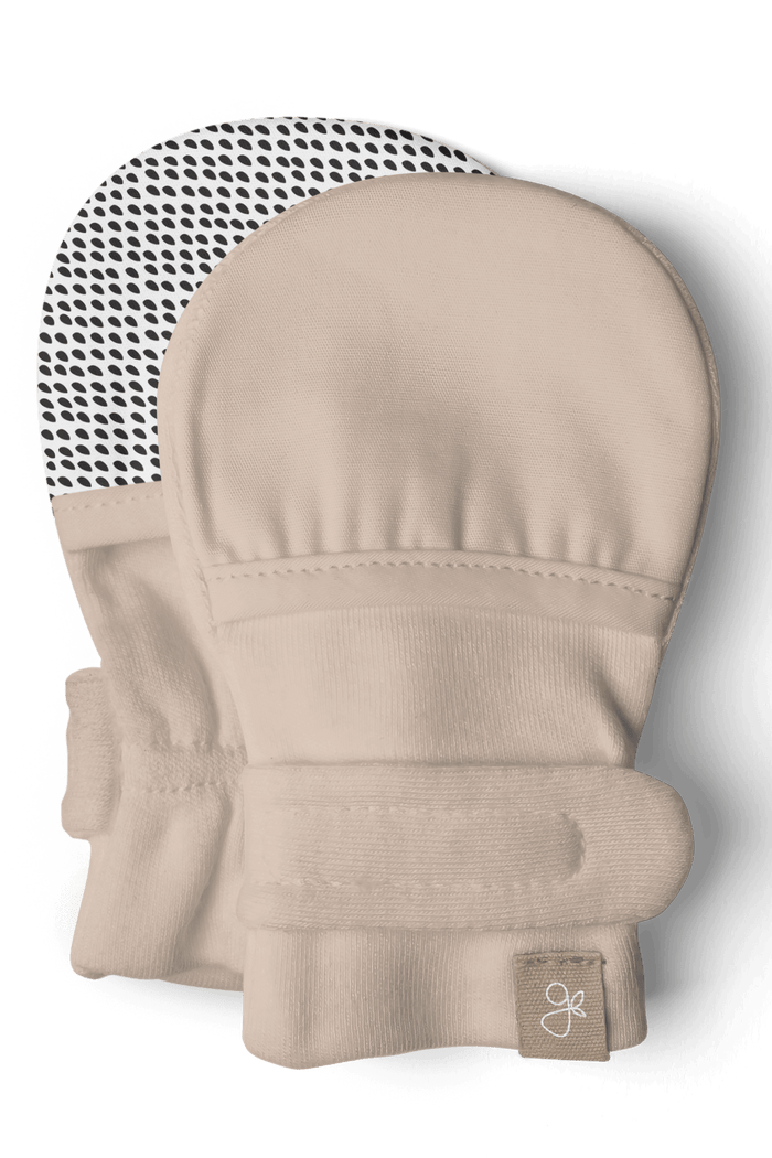 Stay On 2-Pack Baby Mitts - City Blocks + Sandstone