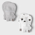 Stay On 2-Pack Baby Mitts - Many Moons + Storm Gray