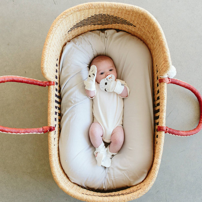 Stay On 2-Pack Baby Mitts - Many Moons + Storm Gray