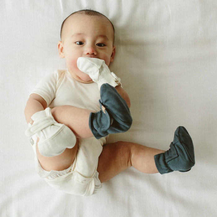 Stay On Baby Mitts & Boots Set - Midnight