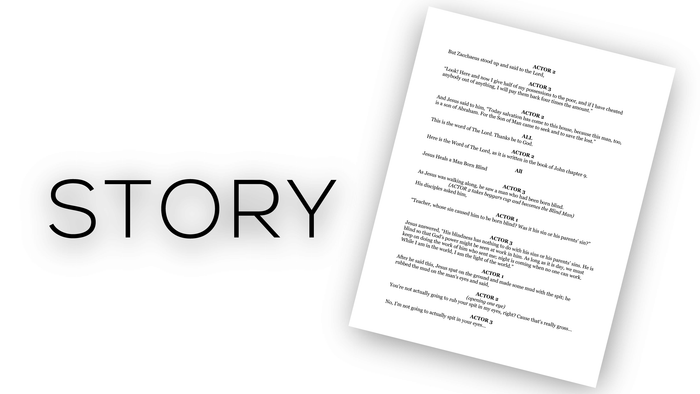 "Stories: Zacchaeus, Eutychus & Blind Man" Script