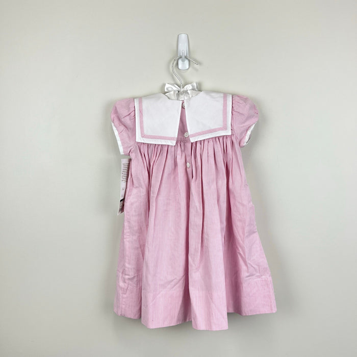 Strasburg Bunny Embroidered Square Collar Dress 18 Months NWT