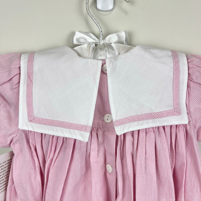 Strasburg Bunny Embroidered Square Collar Dress 18 Months NWT